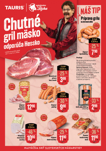 Chutné gril mäsko odporúča Hessko!
