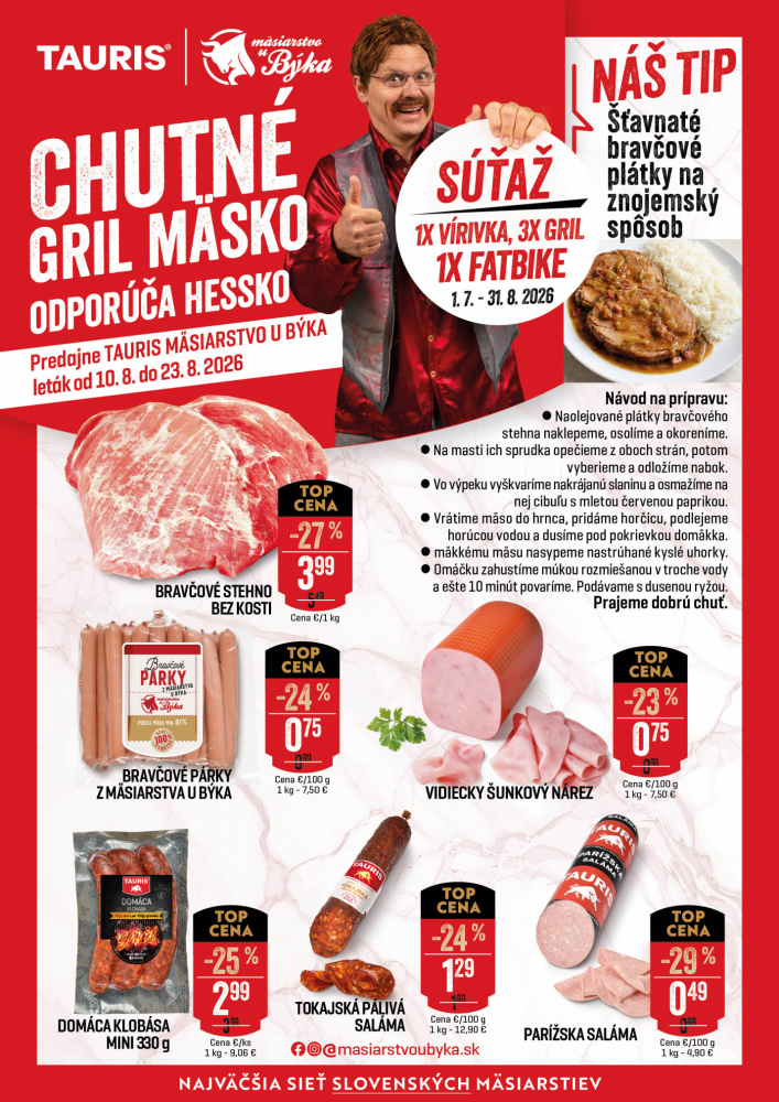  Akcie a novinky / Chutné gril mäsko odporúča Hessko! - foto