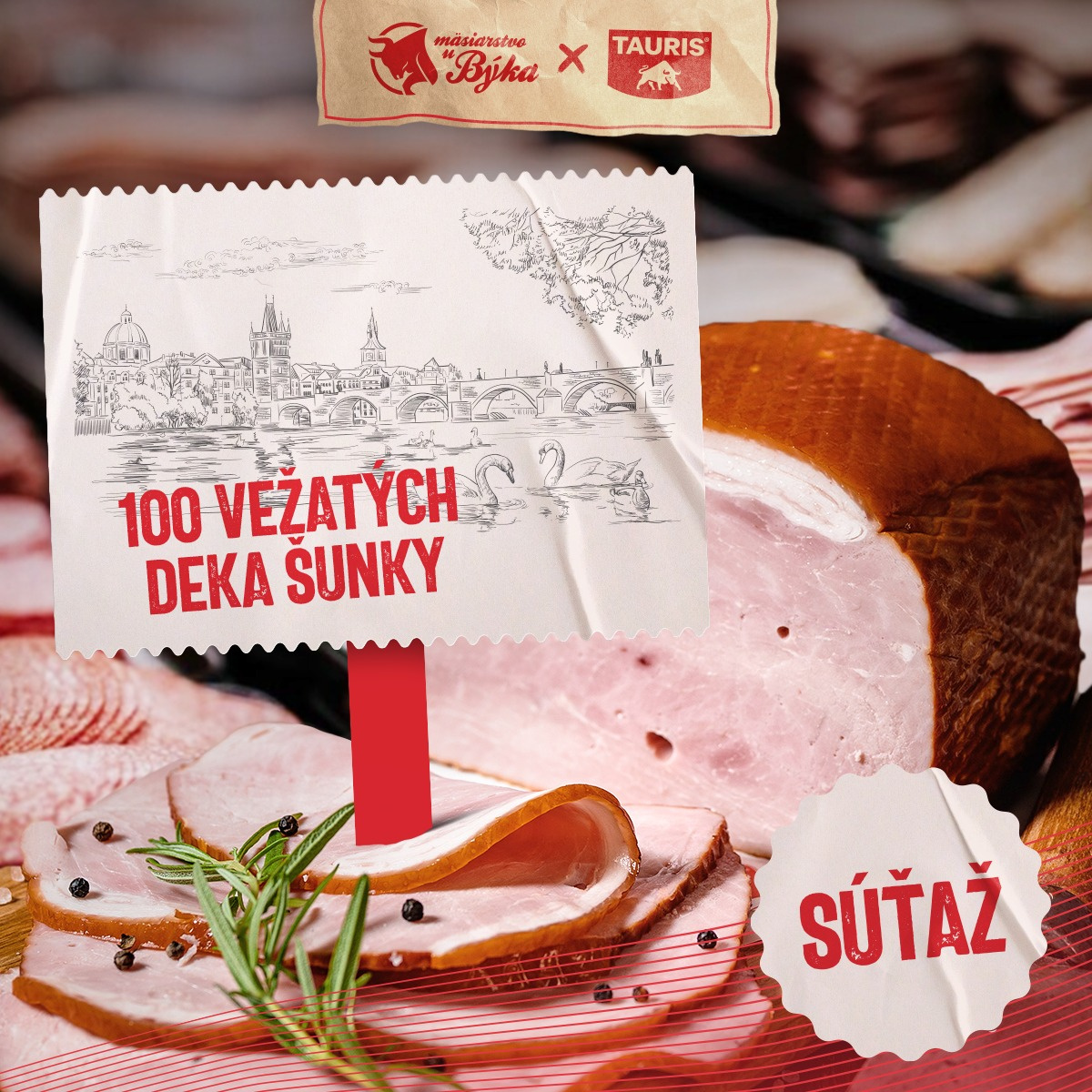 SÚŤAŽ - „100 vežatých deka šunky“