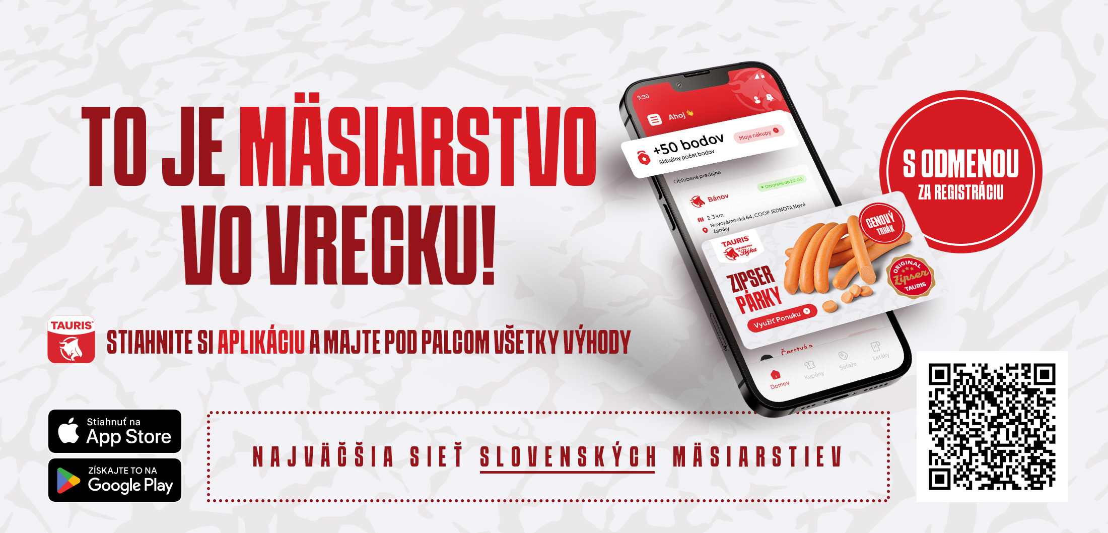 Mobilná aplikácia TAURIS/MUB  | masiarstvoubyka.sk